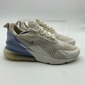 Nike Air Max 270 Women Size 8 Shoes White Running Athletic Sail Mesh Sneakers