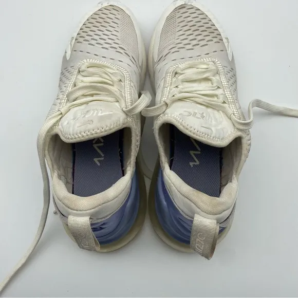 Nike Air Max 270 Women Size 8 Shoes White Running Athletic Sail Mesh Sneakers