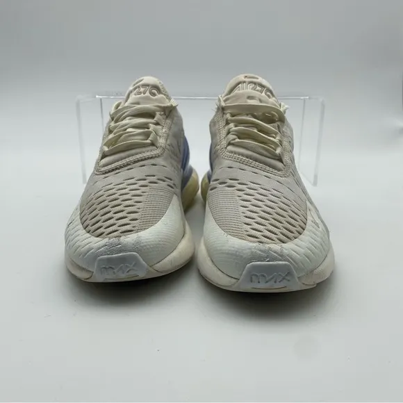 Nike Air Max 270 Women Size 8 Shoes White Running Athletic Sail Mesh Sneakers