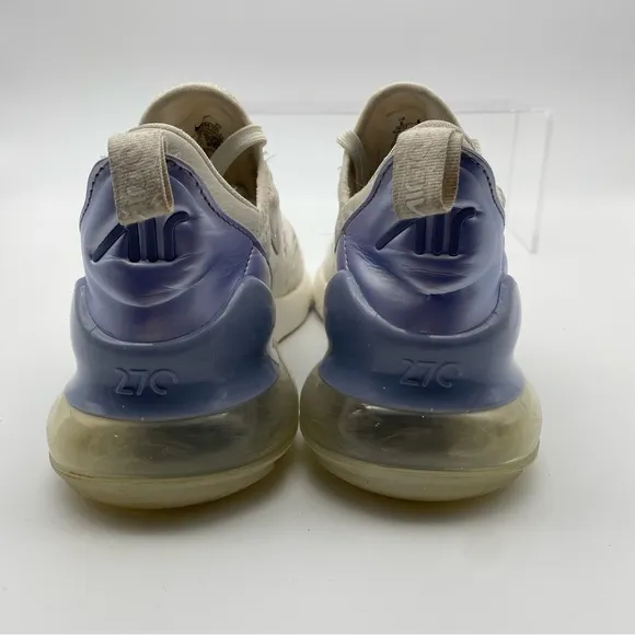 Nike Air Max 270 Women Size 8 Shoes White Running Athletic Sail Mesh Sneakers
