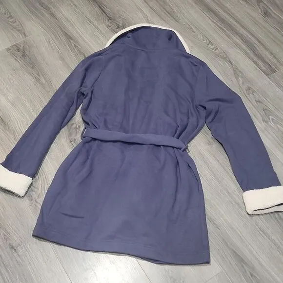 NWOT Blurple Blueberry Faux Fur Victoria Secret MIDI Robe