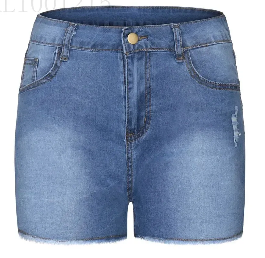 Obsidian Phoenix Women's Luxury Slim-Fit Denim Shorts