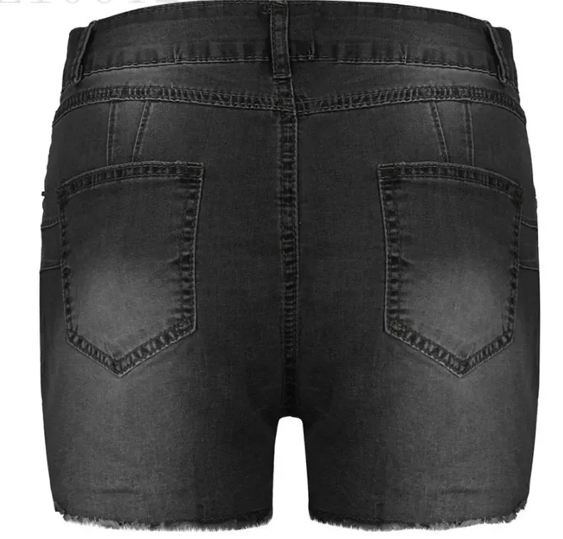 Obsidian Phoenix Women's Luxury Slim-Fit Denim Shorts