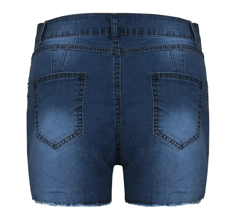 Obsidian Phoenix Women's Luxury Slim-Fit Denim Shorts