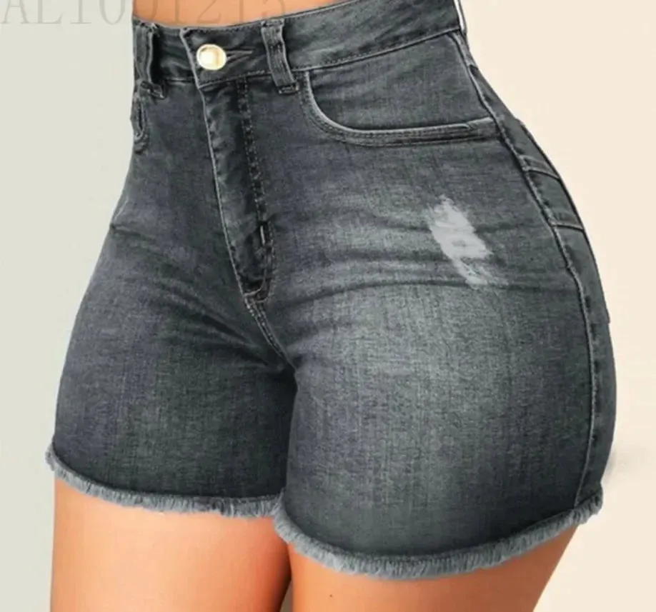 Obsidian Phoenix Women's Luxury Slim-Fit Denim Shorts