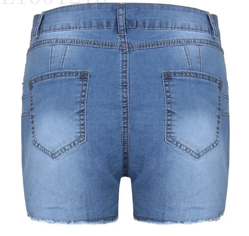 Obsidian Phoenix Women's Luxury Slim-Fit Denim Shorts