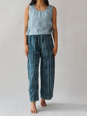 Omar Indigo Stripes Light Pants