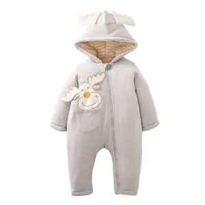 Organic Baby Snowsuit | Newborn Bunting Suit | Cozy Winter Clothes