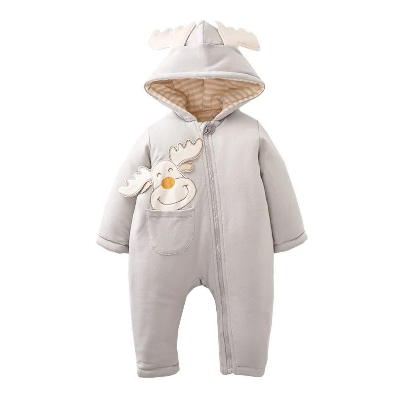 Organic Baby Snowsuit | Newborn Bunting Suit | Cozy Winter Clothes