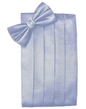 Periwinkle Herringbone Kids Cummerbund