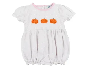 Pink Bitty Dot Pumpkins Girl Bubble