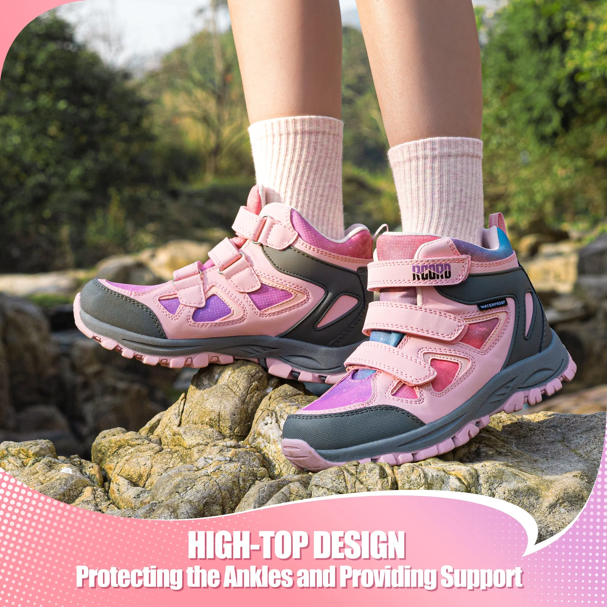 R CORD Kids Hiking Boots Girls Hiking Boots