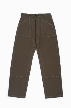 RASSVET WORK PANTS WOVEN DARK BROWN