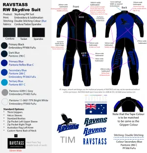 RAVSTASS Skydiving RW Competition Suit (Custom)
