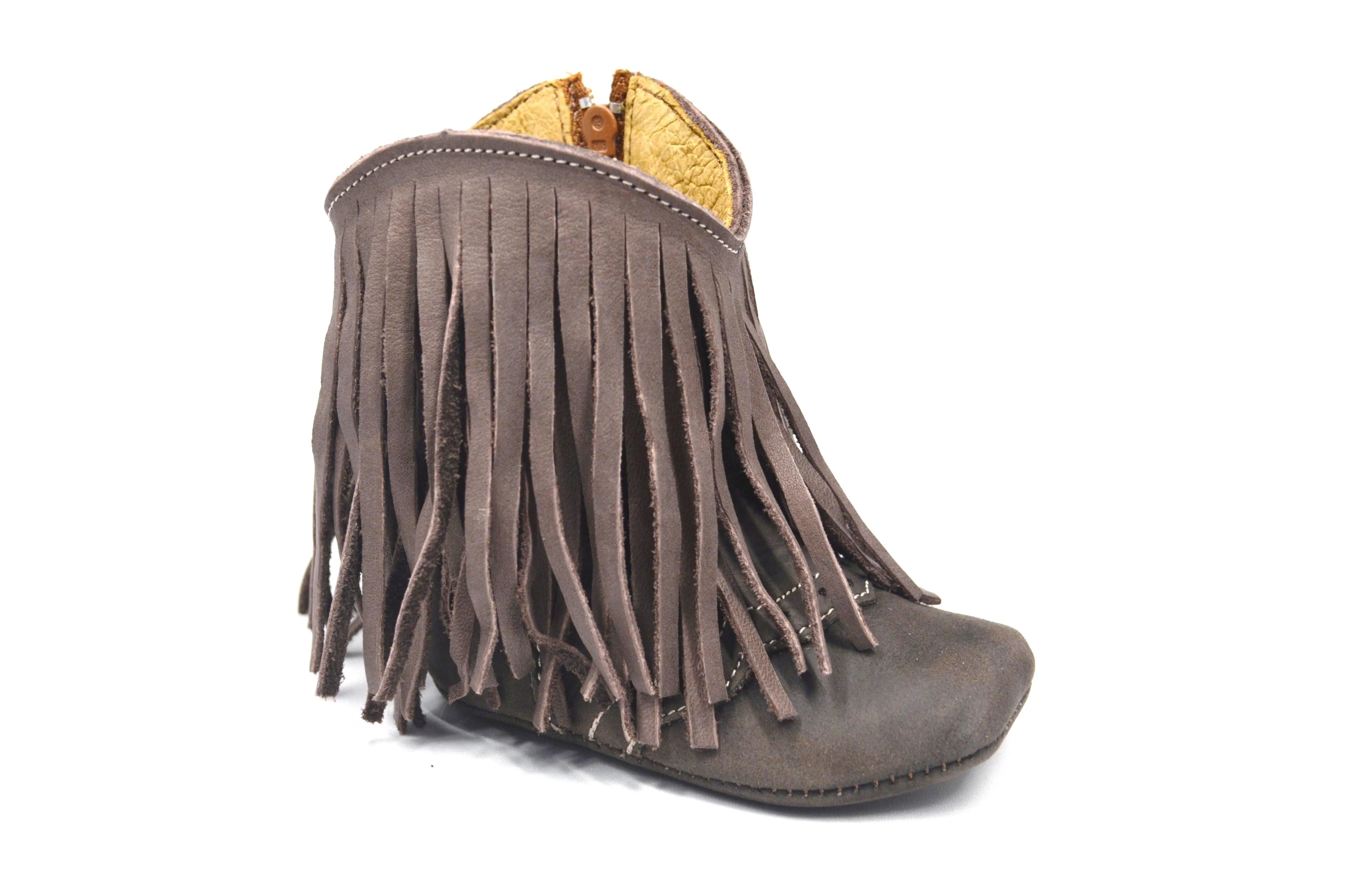 Redhawk Baby Boots - Brown Fringe