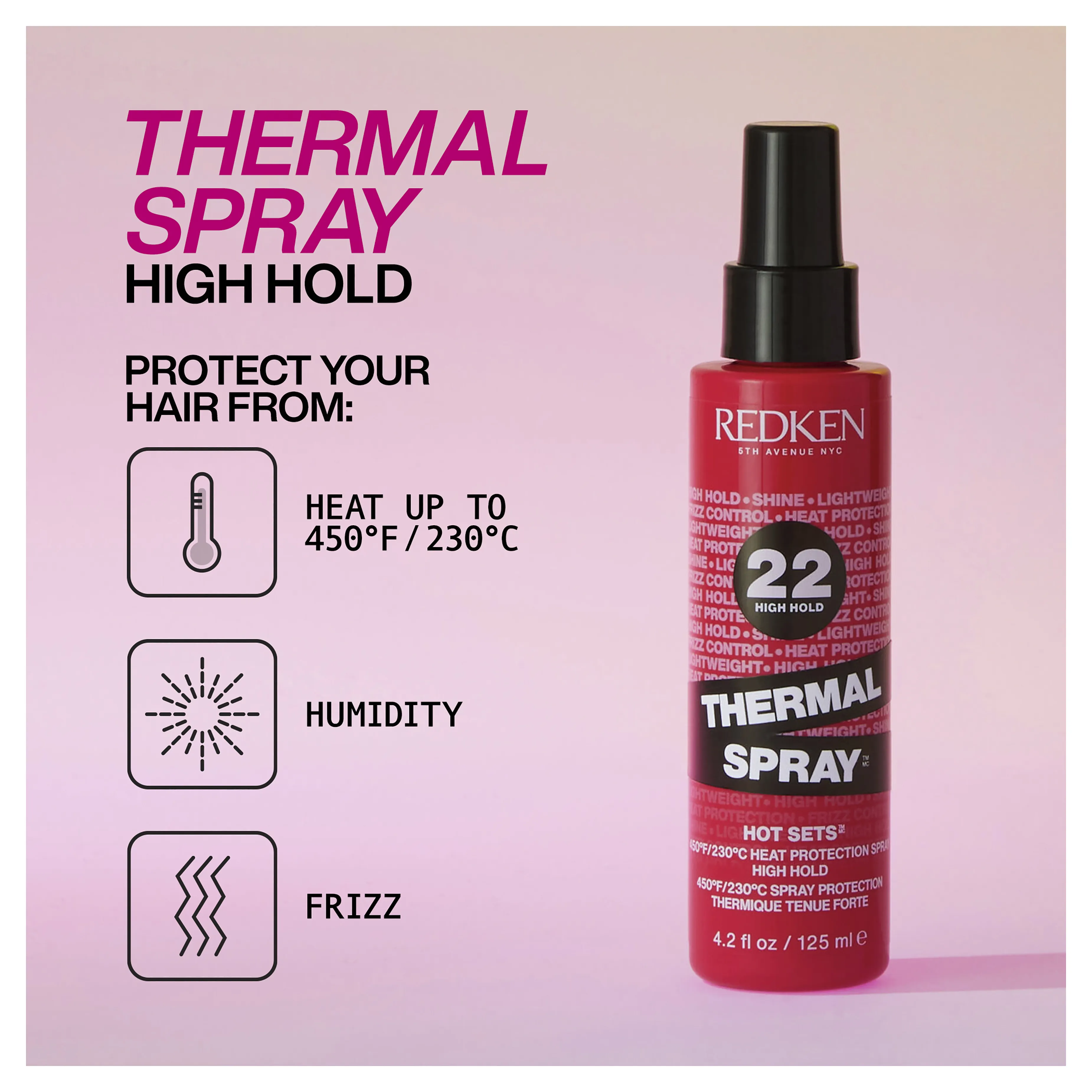 Redken Hot Sets 22 High Hold Thermal Spray