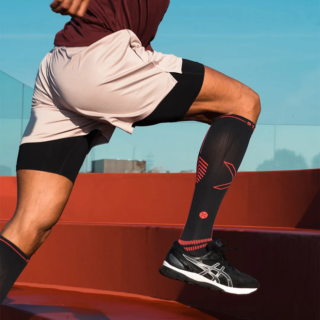 Running Socks Men | Navy / Orange