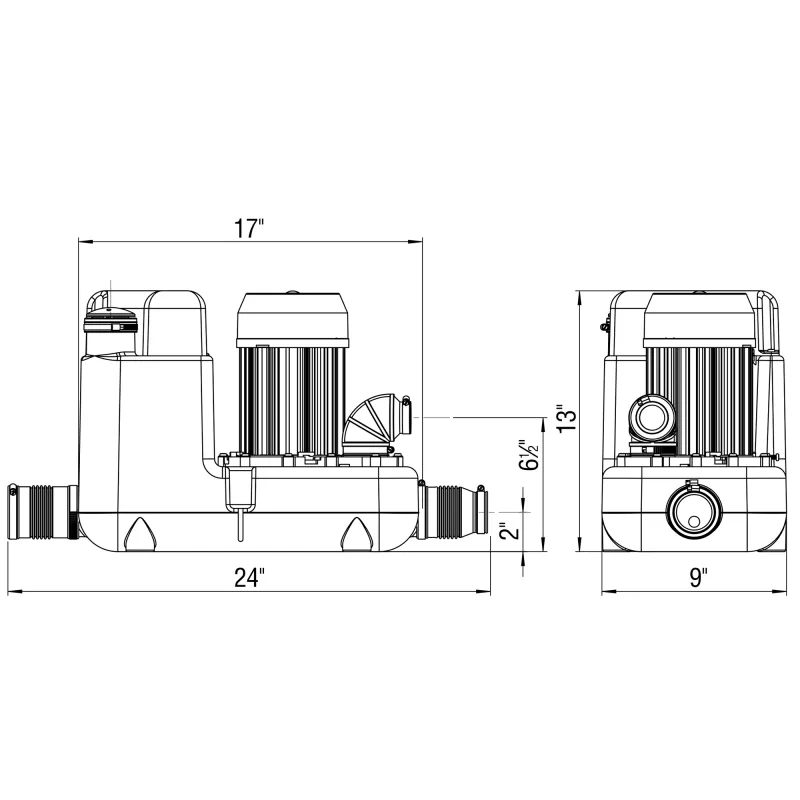 Saniflo Sanicom 1 Heavy-Duty Drain Pump - 018