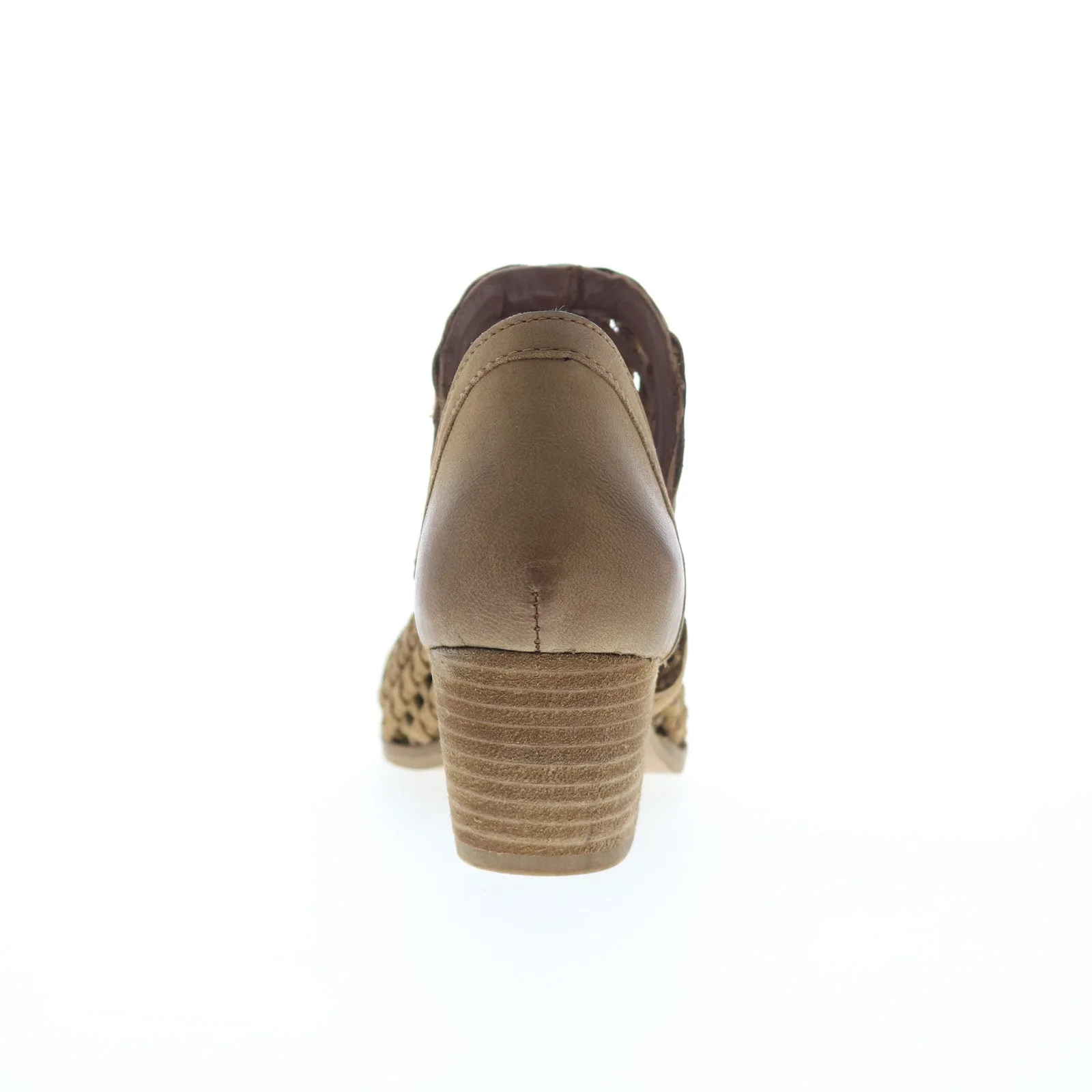 Sbicca Sycamore PS300 Womens Brown Leather Slip On Ankle & Booties Boots