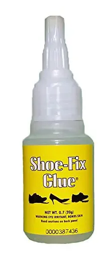 Shoe-Fix Glue – Professional Grade Shoe Repair Adhesive for All Footwear – Instant Bond, Clear Drying, Flexible, & Durable – for Shoes, Heels, Sandals, Boots, Athletic Shoes, & More (20g Tube) 1 Pack