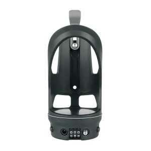 SKS Cable Lock Bottle Cage with Lock for Bicycles LOCKCAGE Black