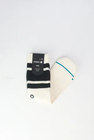 Stance Socks - Cozy Crew Socks - Black/ White