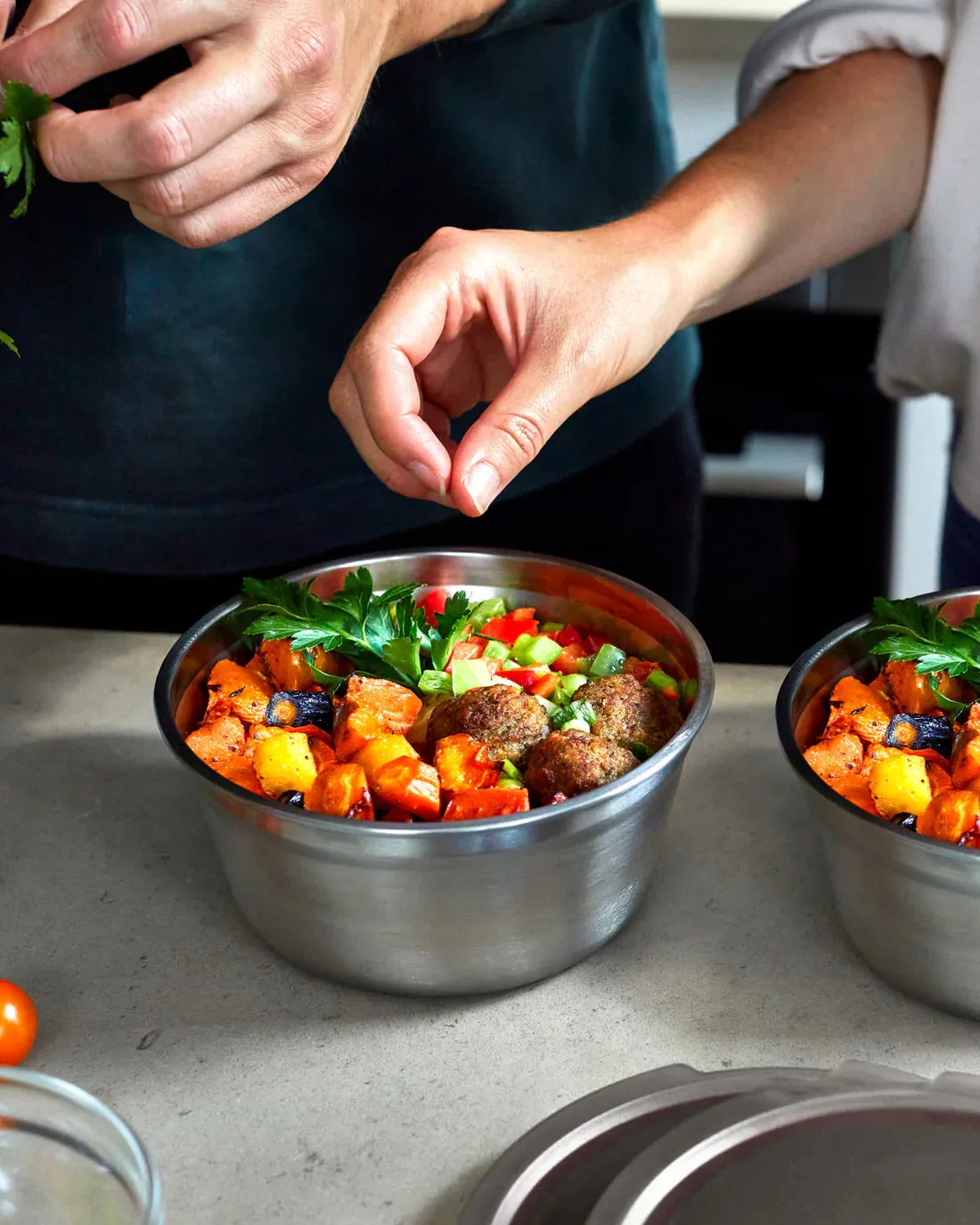 Steel Food Bowl - Large