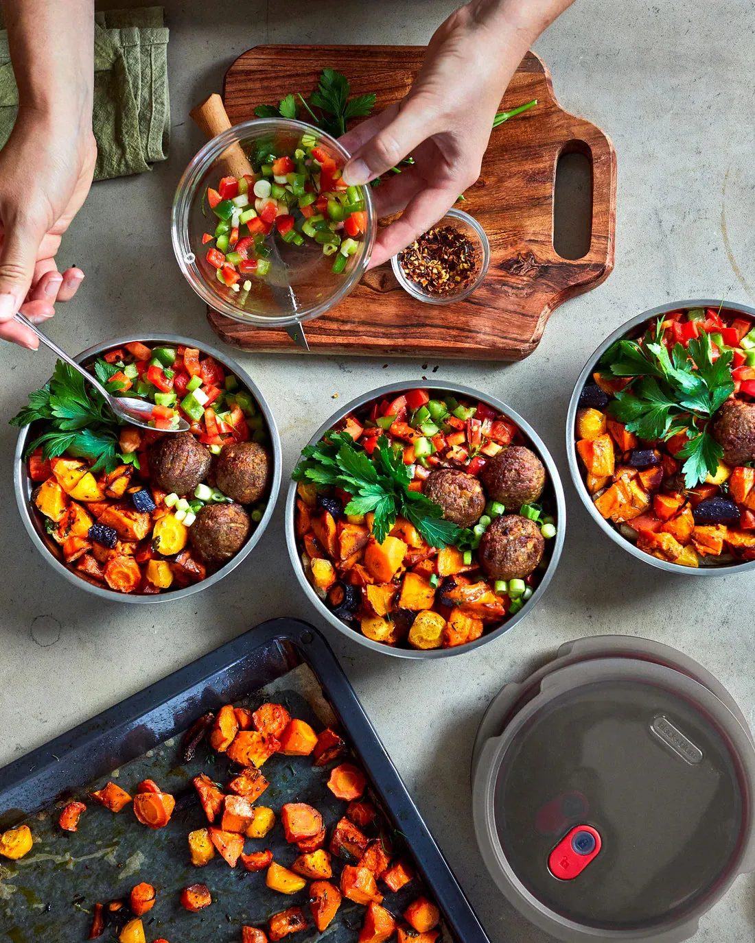 Steel Food Bowl - Large