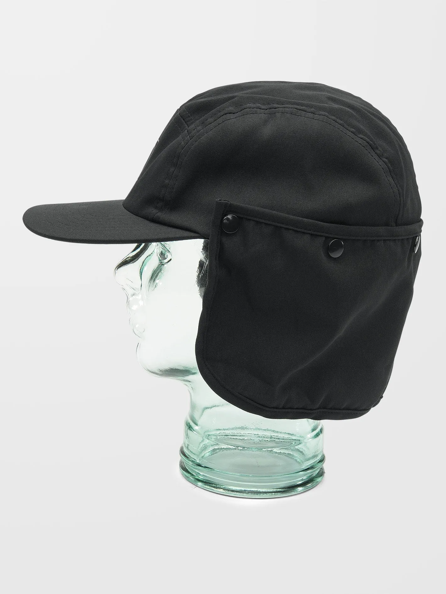 Stone Trip Flap Cap - BLACK