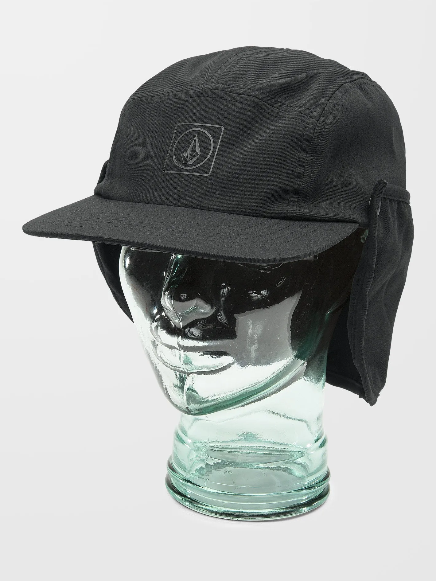 Stone Trip Flap Cap - BLACK