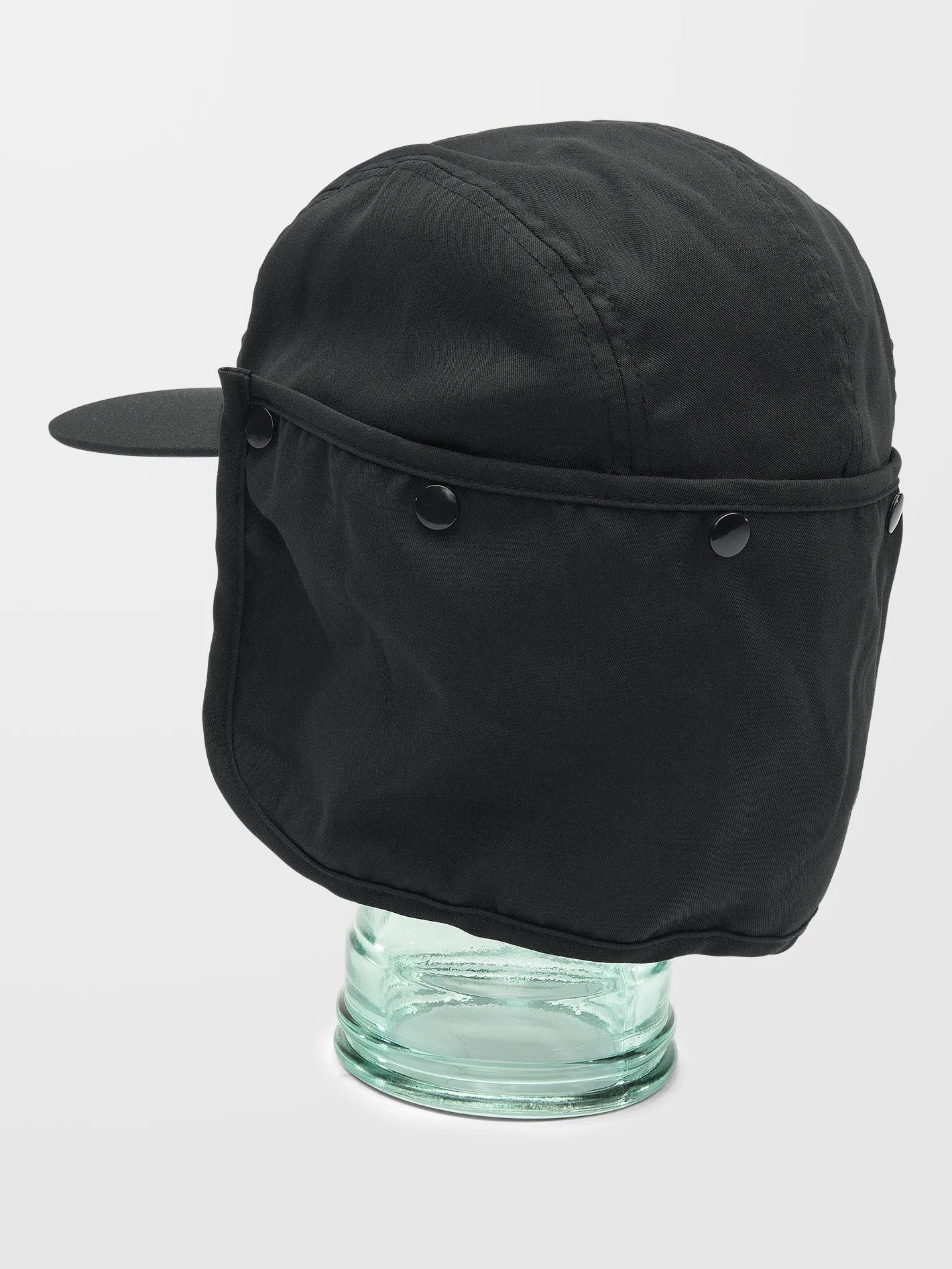 Stone Trip Flap Cap - BLACK