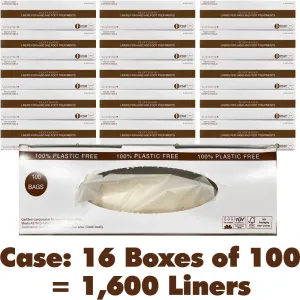 Sustayne Paraffin Liners - 9.25" x 18.5" / Case: 16 Boxes of 100 = 1,600 Liners