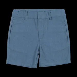Sweet Threads Slate Blue Woven Shorts