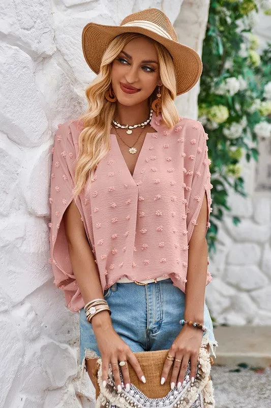Swiss Bliss Dolman Blouse