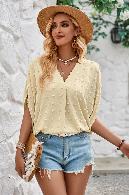 Swiss Bliss Dolman Blouse