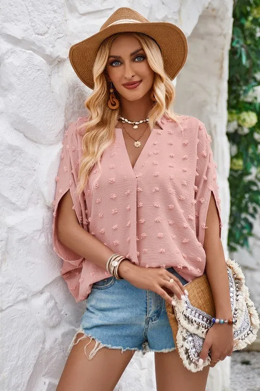 Swiss Bliss Dolman Blouse