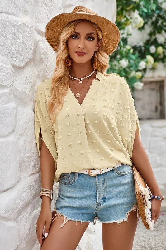 Swiss Bliss Dolman Blouse