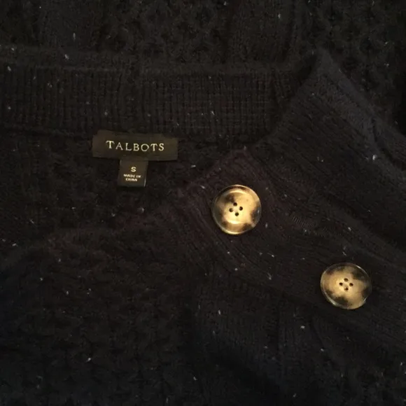 TALBOTS | Funnel-Neck Poncho cotton blend