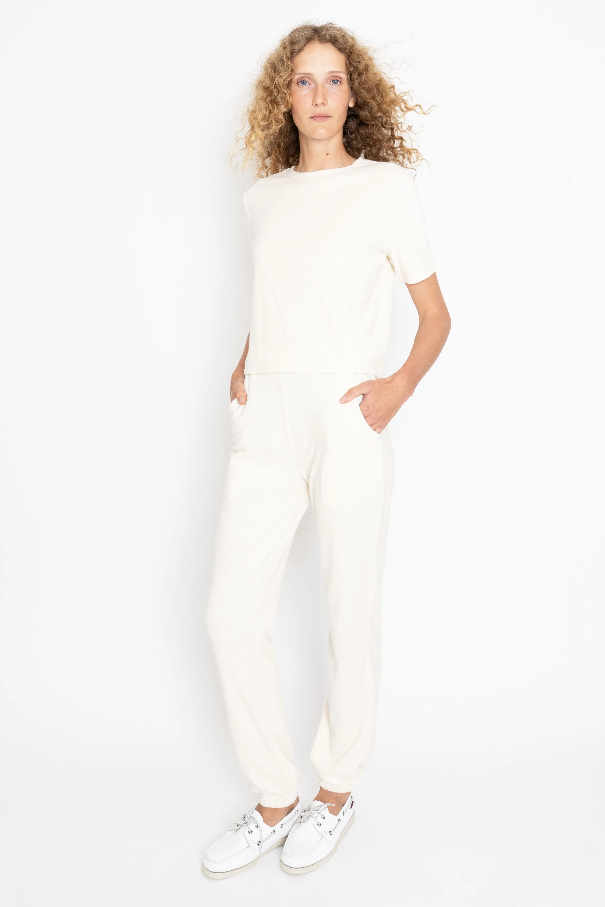 The Terry Sweatpants - Cream