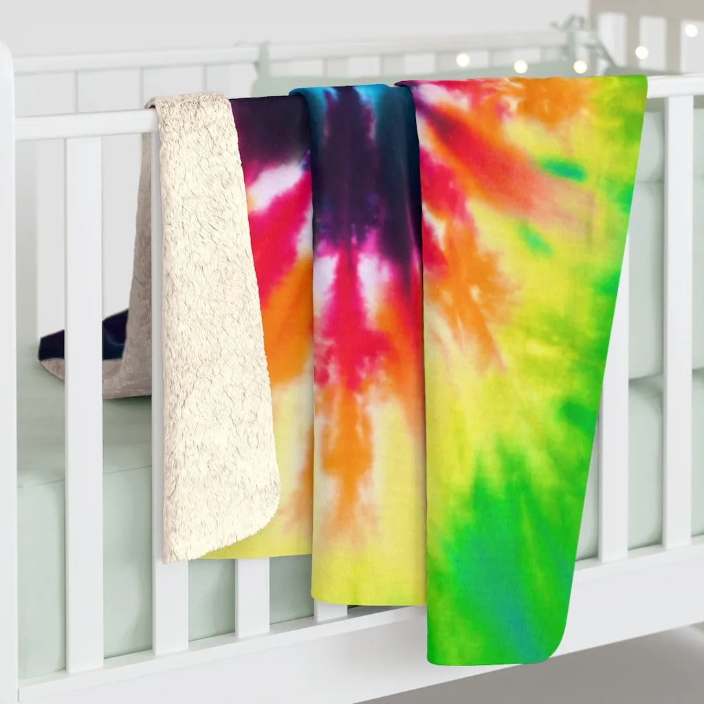Tie-Dye INDICA™ Sherpa Fleece Blanket