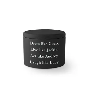 Travel Candle Black - Dress Coco