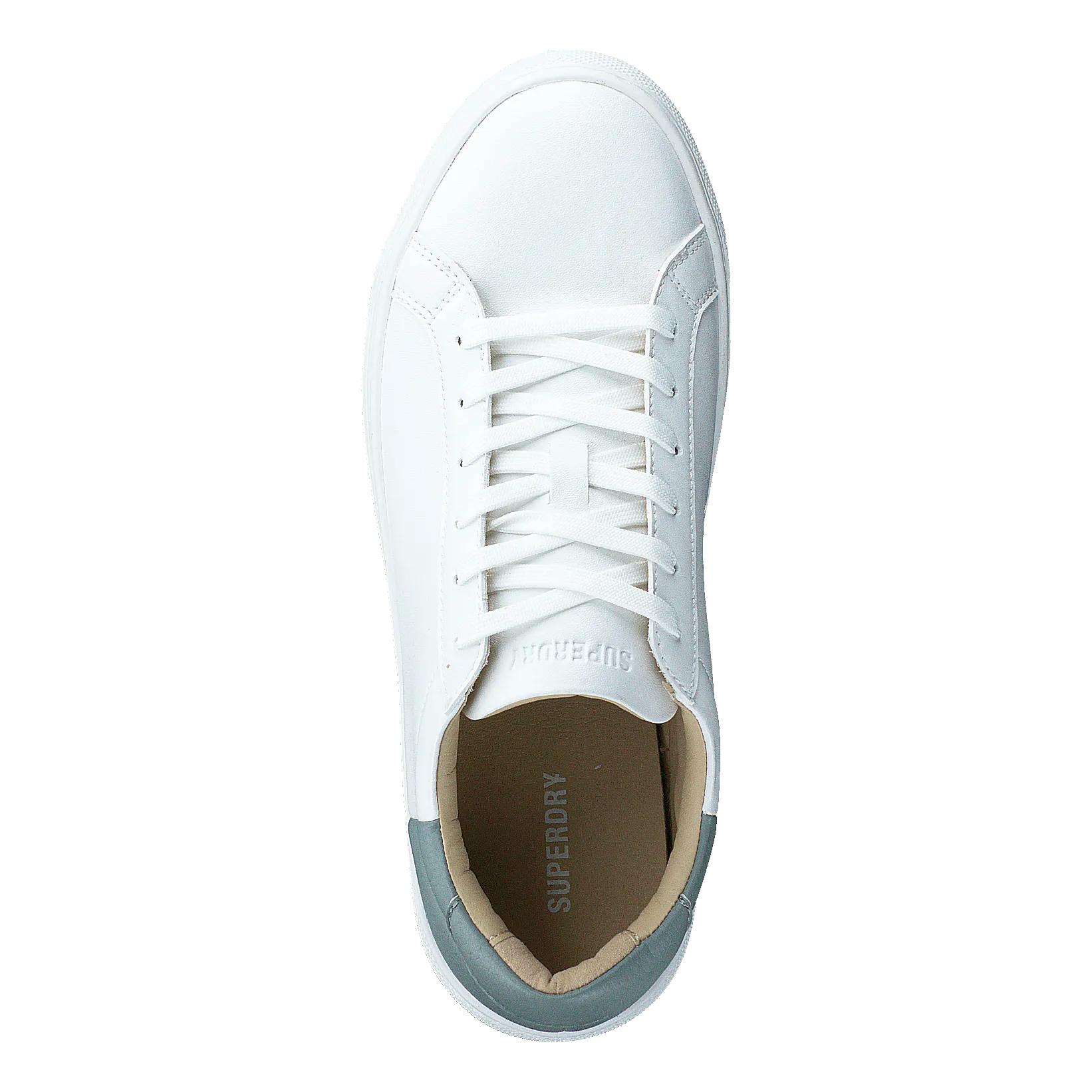 Vegan Sleek Court Trainer White/soft Grey