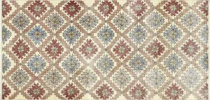 Vintage Turkish Mid-Century-Modern Rug - 4'1" x 8'6"