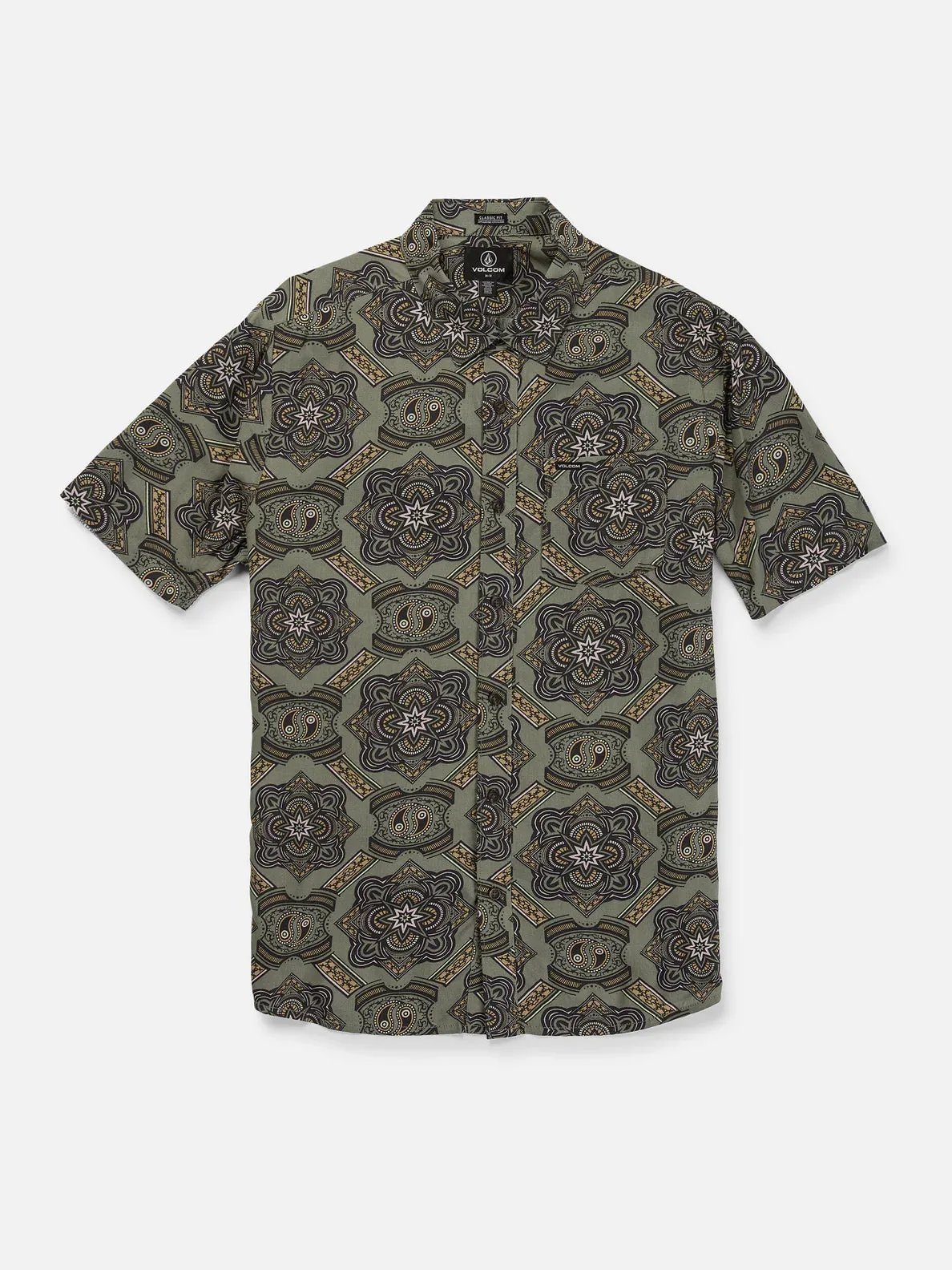 Volcom Gazer Woven SS Shirt - Agave
