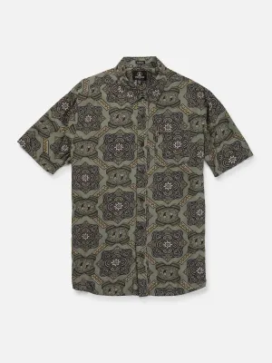 Volcom Gazer Woven SS Shirt - Agave