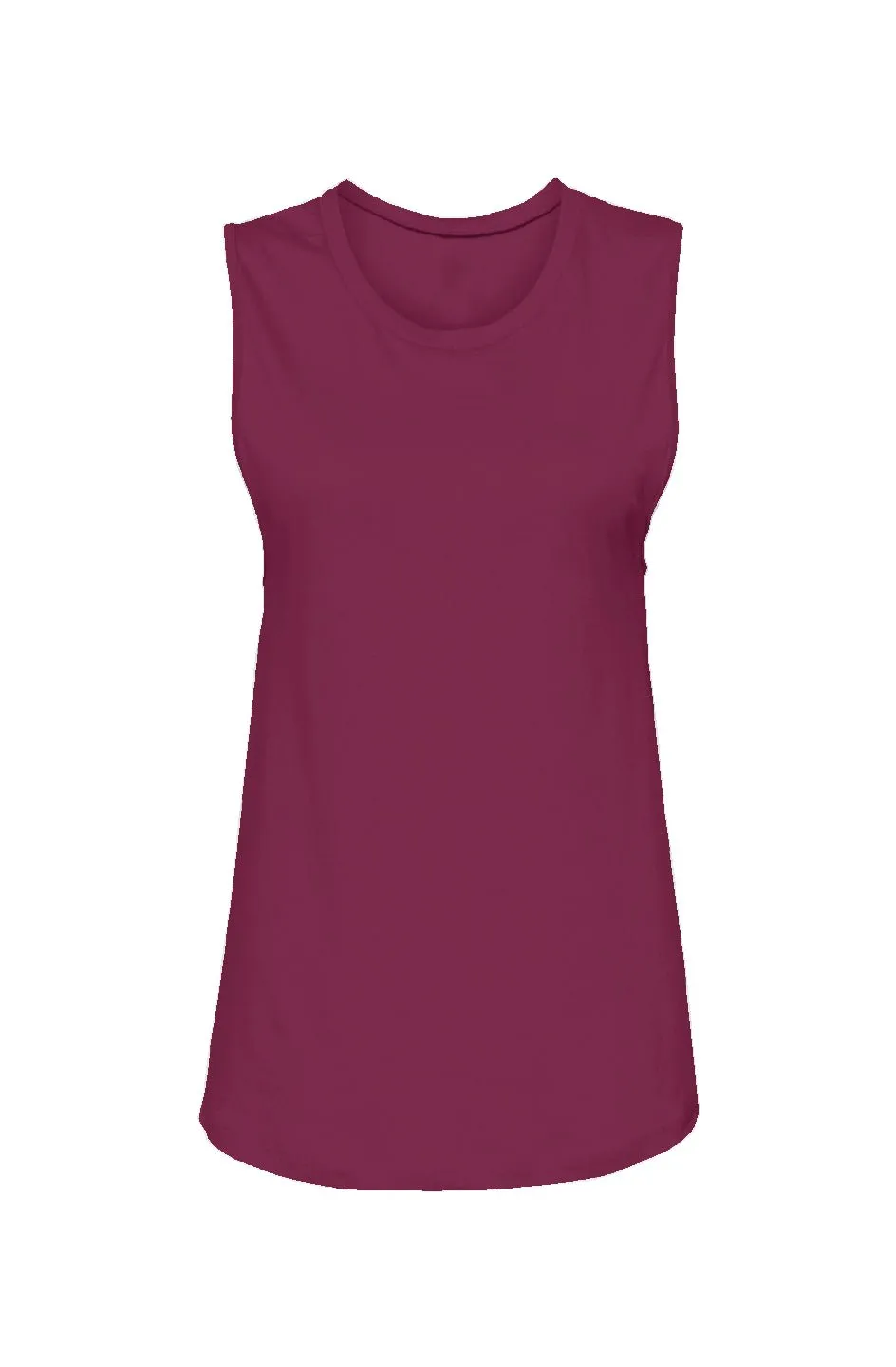 Women's Maroon Muscle Tank Top