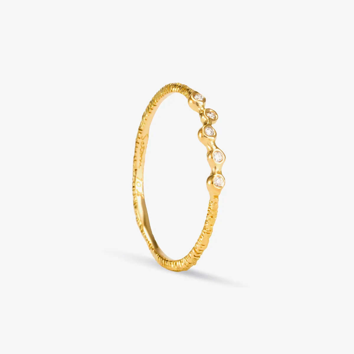 Woven Five Diamond Band | R8004W