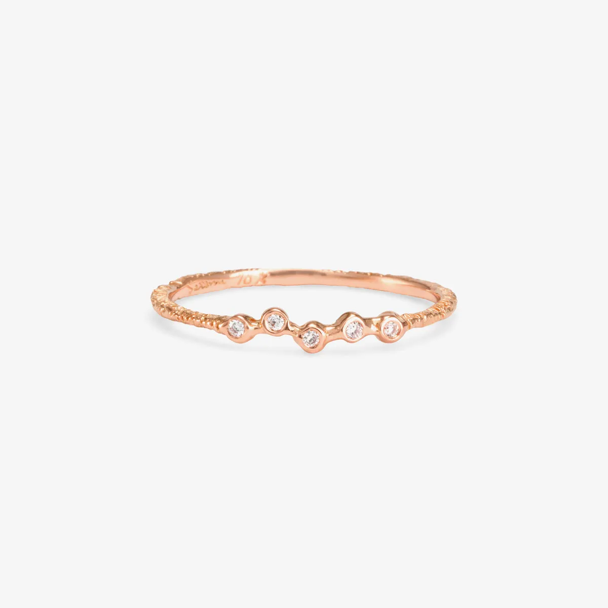 Woven Five Diamond Band | R8004W