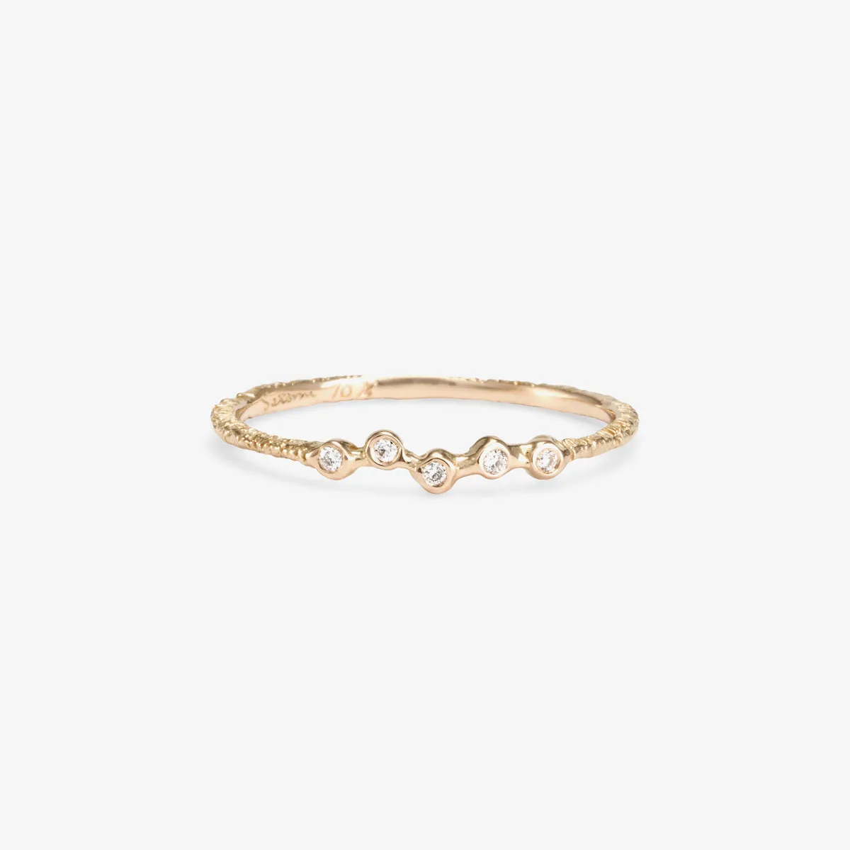 Woven Five Diamond Band | R8004W