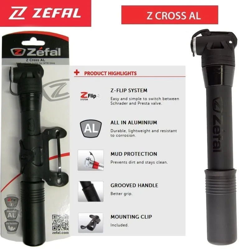 Z Cross MTB Pump - 100 PSI - Zefal